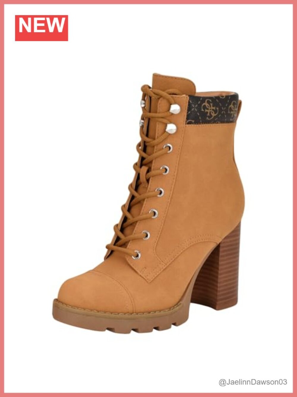 Faux Suede Combat Ankle Bootie 3.31 Heel Lace Up